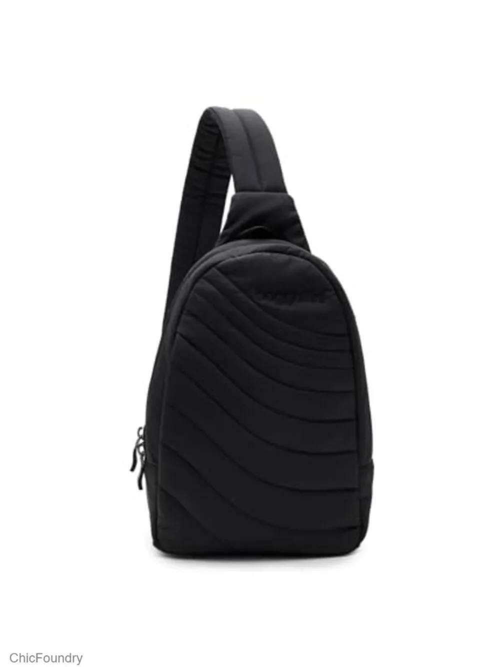 Quilted Sling Crossbody with Phone Pocket & Water Bottle Sleeve